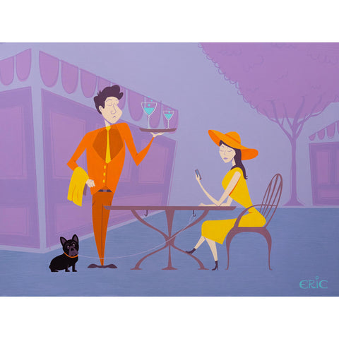 Drinks For Two Original Painting
