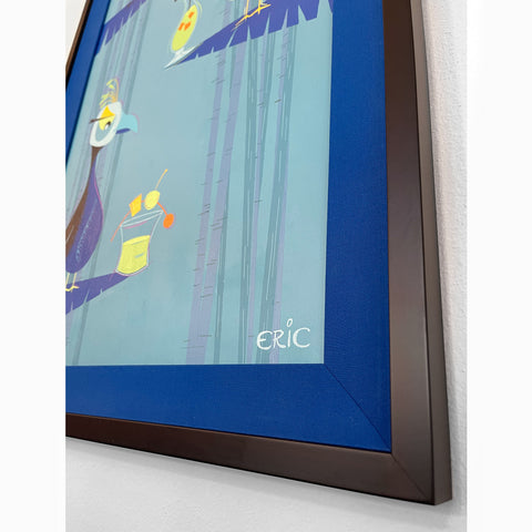 Trouble At The Treetop Lounge Original Painting