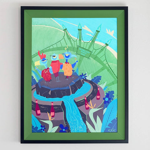 A Night At The Ranch Original Painting