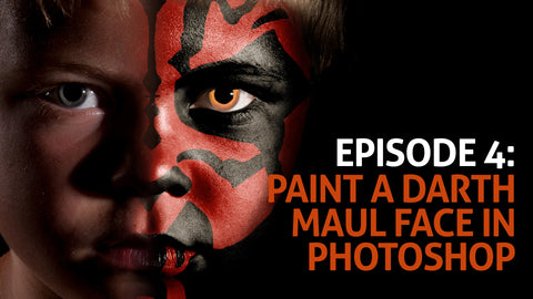 Episode 4: Painting A Darth Maul Face in Photoshop