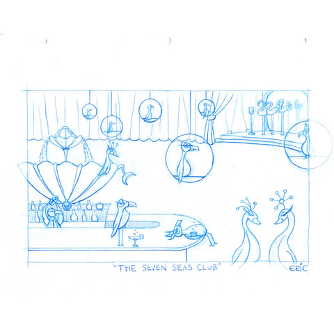 The Seven Seas Club Original Sketch